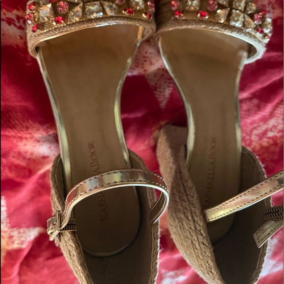 Raphaella Booz Jeweled Raffia Heels - Picture 4 of 10